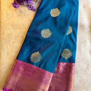 Soft Silk Saree with Contrast Border