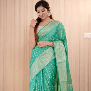 banarasi pastel green